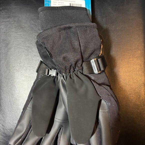 WinterProof Boys Black Classic Ski Glove - Touch - XL (12-16) NWT - Picture 2 of 3
